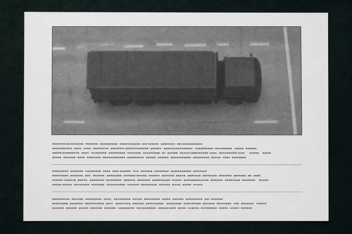 Распечатка кадра автоматической фиксации, приложенная к материалам дела